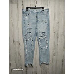 American Eagle Jeans Womens 12 Blue Mom Jeans Comfort Stretch Waistband